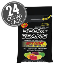 Jelly Belly primer plano de gelatinas y textura, sabor natural y práctico aporte energético
