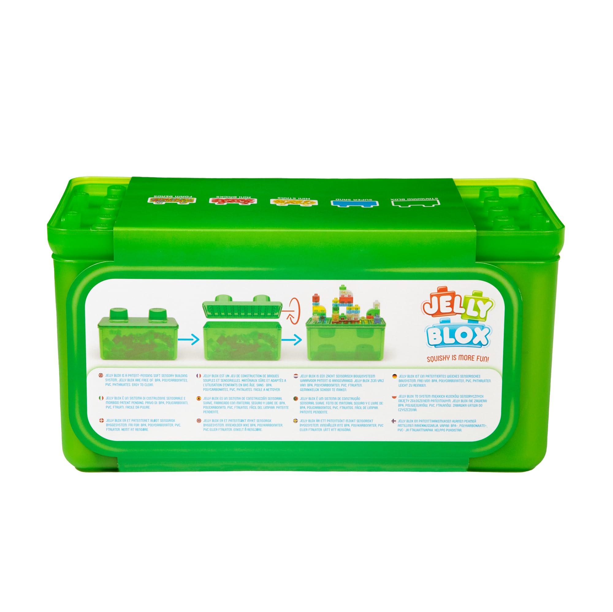 Jelly Blox bloques con relleno sensorial que añaden variedad táctil divertida