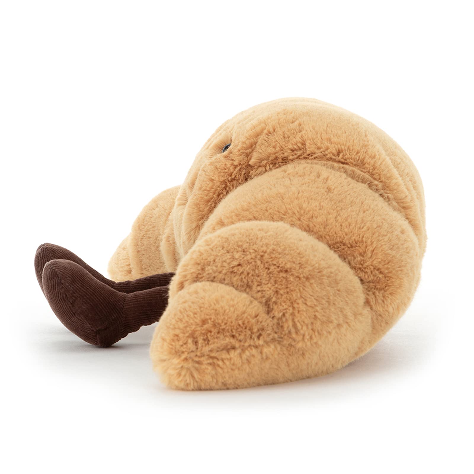 Jellycat croissant detalle de patas de cordón que aportan encanto