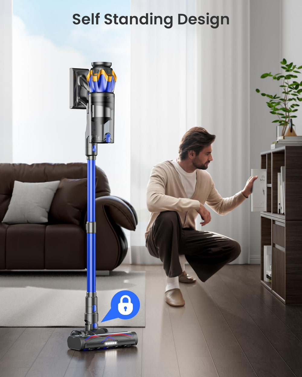 JELLYPIG X100 in handheld mode cleaning car interior for cordless portability
