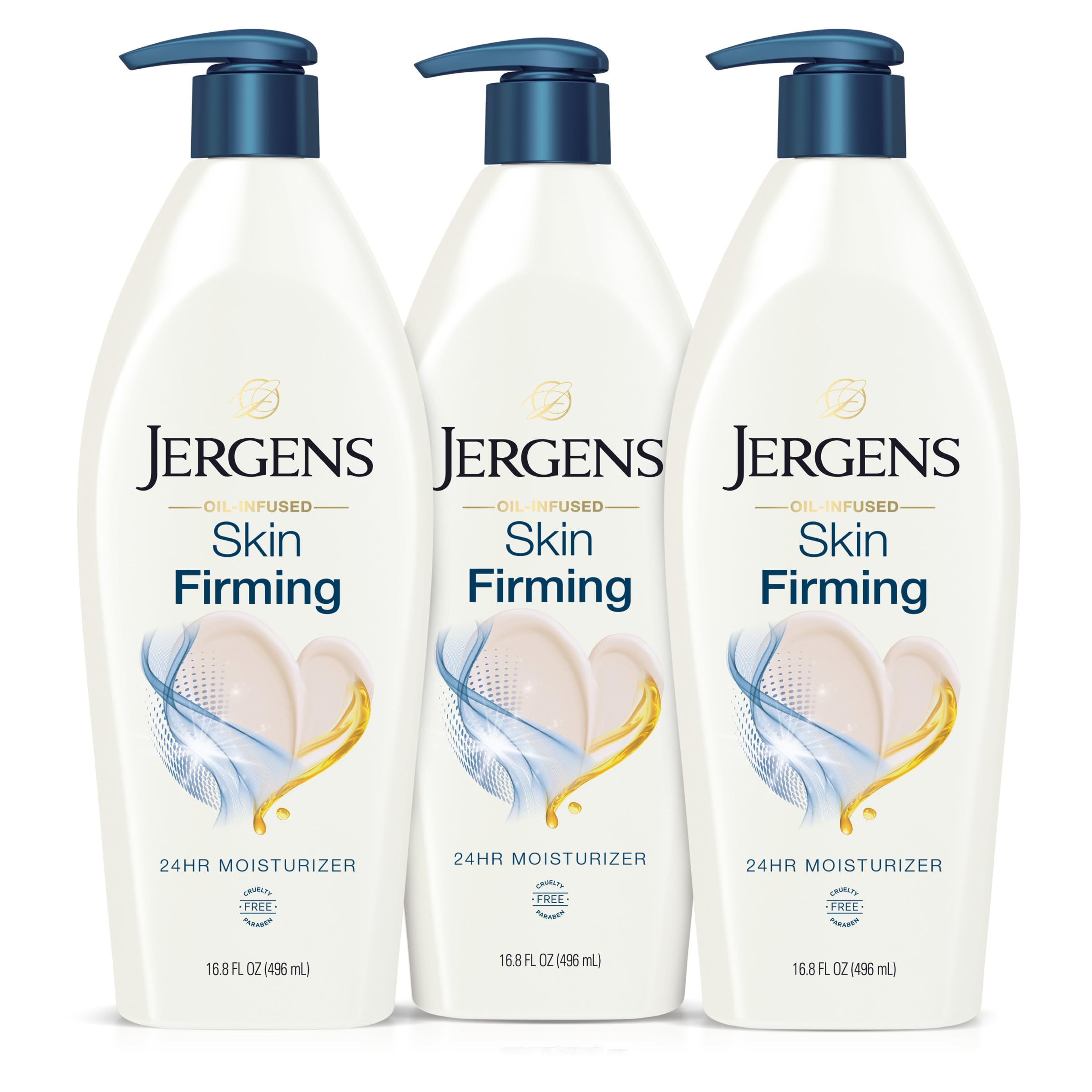 Jergens front packaging showing 16.8 oz bottle and benefit of hydration