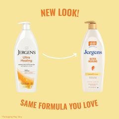 Jergens detalle de textura cremosa que absorbe rápido y suaviza la piel