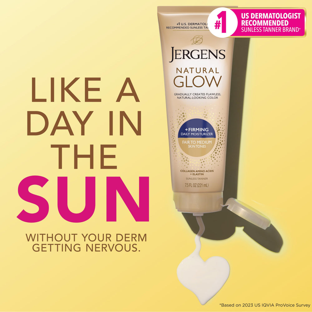 Jergens textura cremosa en mano que indica fácil absorción