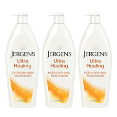 Jergens frasco frontal mostrando diseño y volumen para hidratación duradera