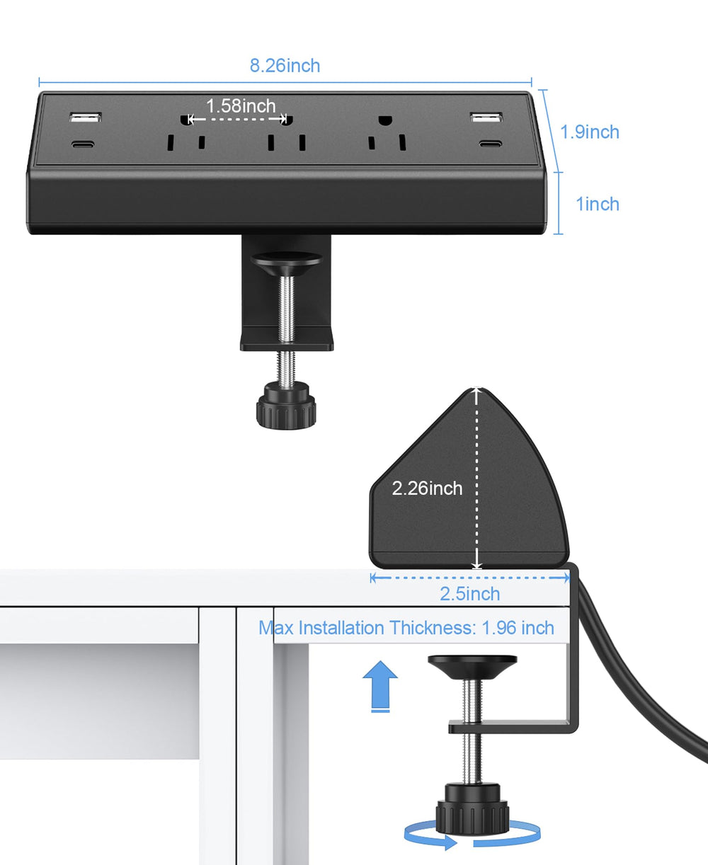 Jgstkcity estación de carga en escritorio home office para ordenar cables