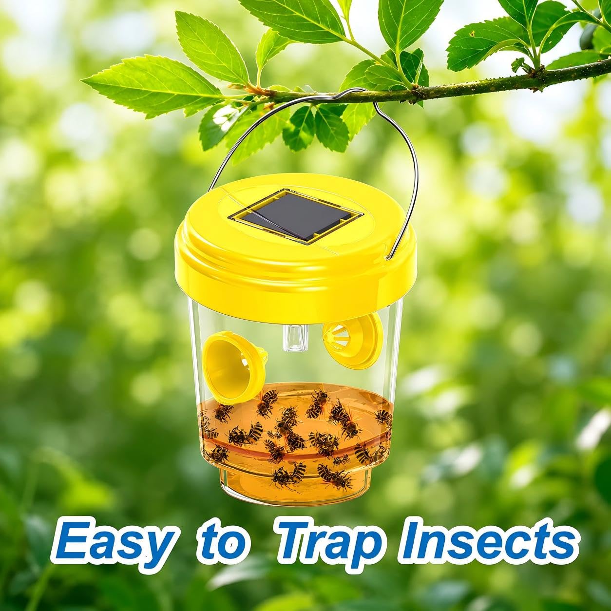 Jiermadun pack de 4 trampas listas para cubrir jardín y terraza