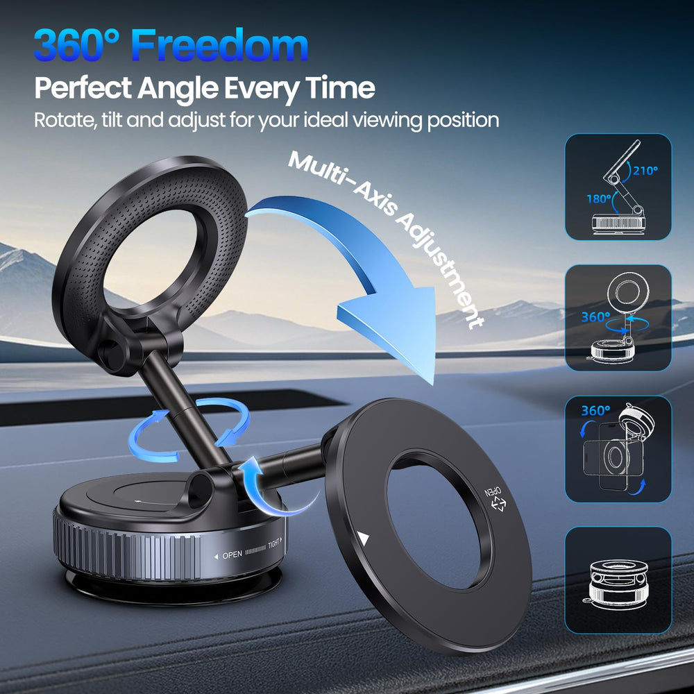 Jikasho anillos magnéticos duales para una sujeción segura del teléfono.