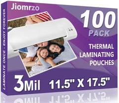 Jiomrzo paquete frontal mostrando 100 fundas y claridad para uso profesional