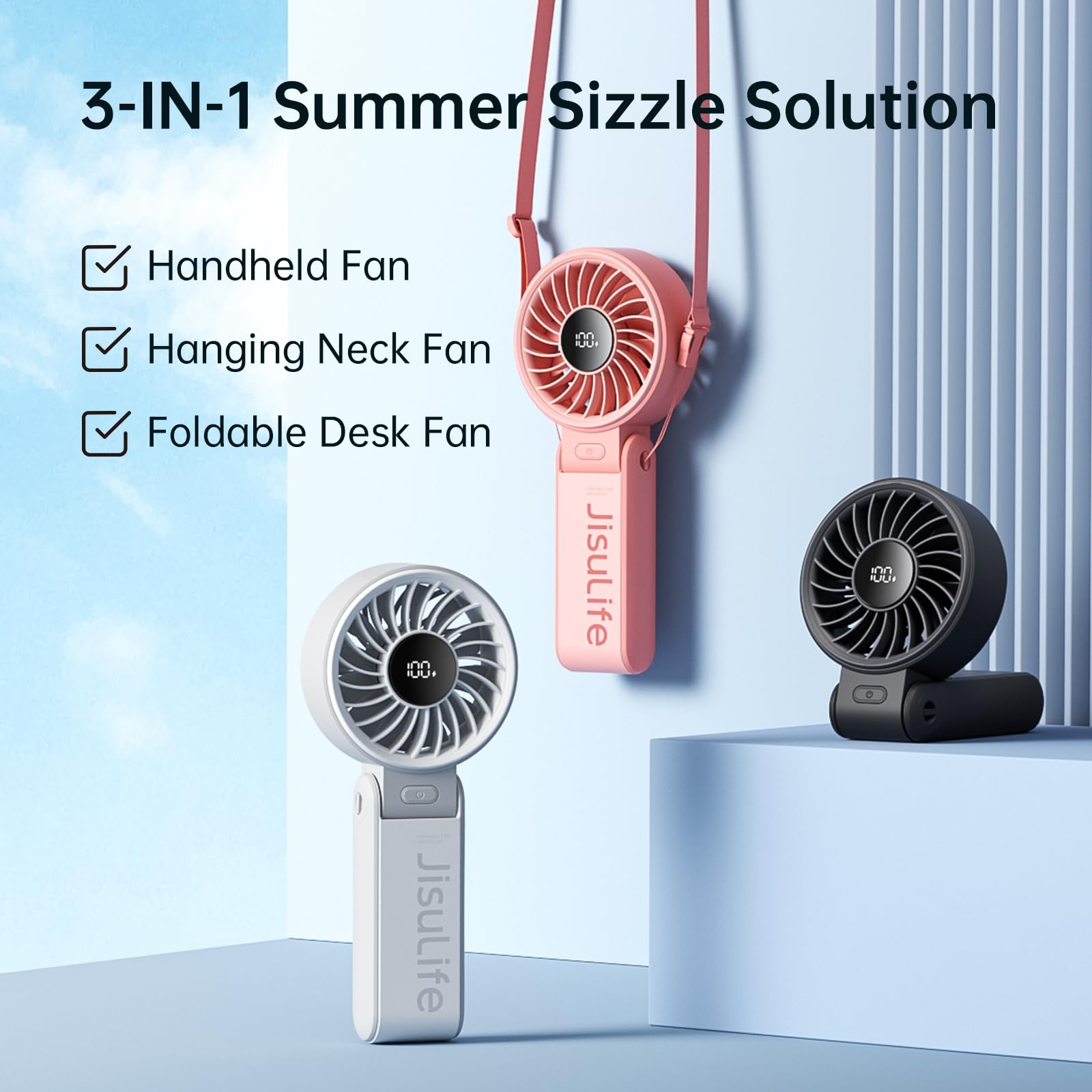 JISULIFE Life7 en mano para comparar tamaño y ergonomía