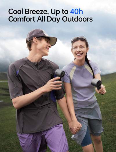 JISULIFE Pro1S used outdoors illustrating reliable cooling on the go benefit