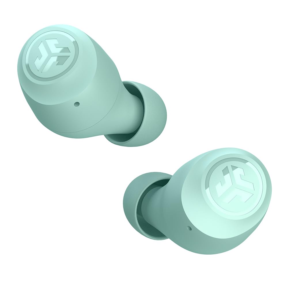 JLab Go Air Pop detalle de acabado y almohadillas de gel para mejor ajuste