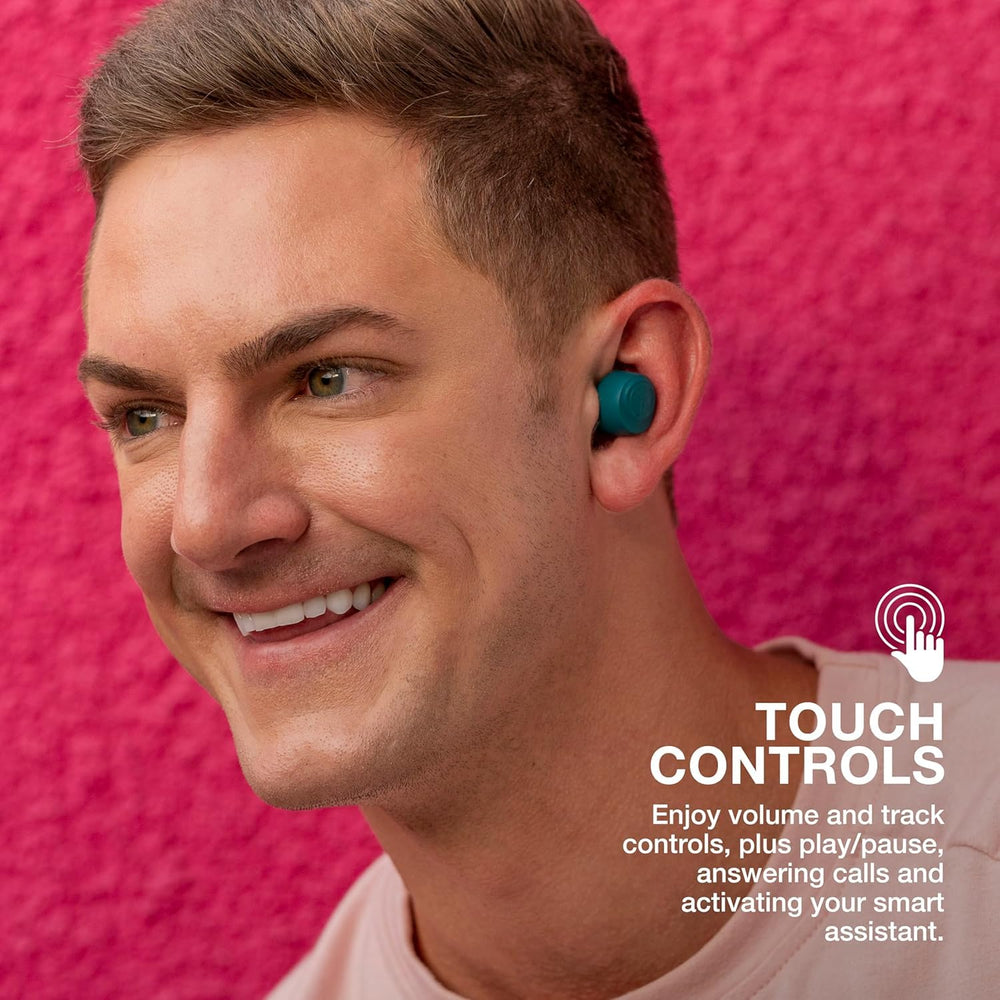 JLab Go Air Pop+ pantalla de la app JLab mostrando EQ3 personalizable