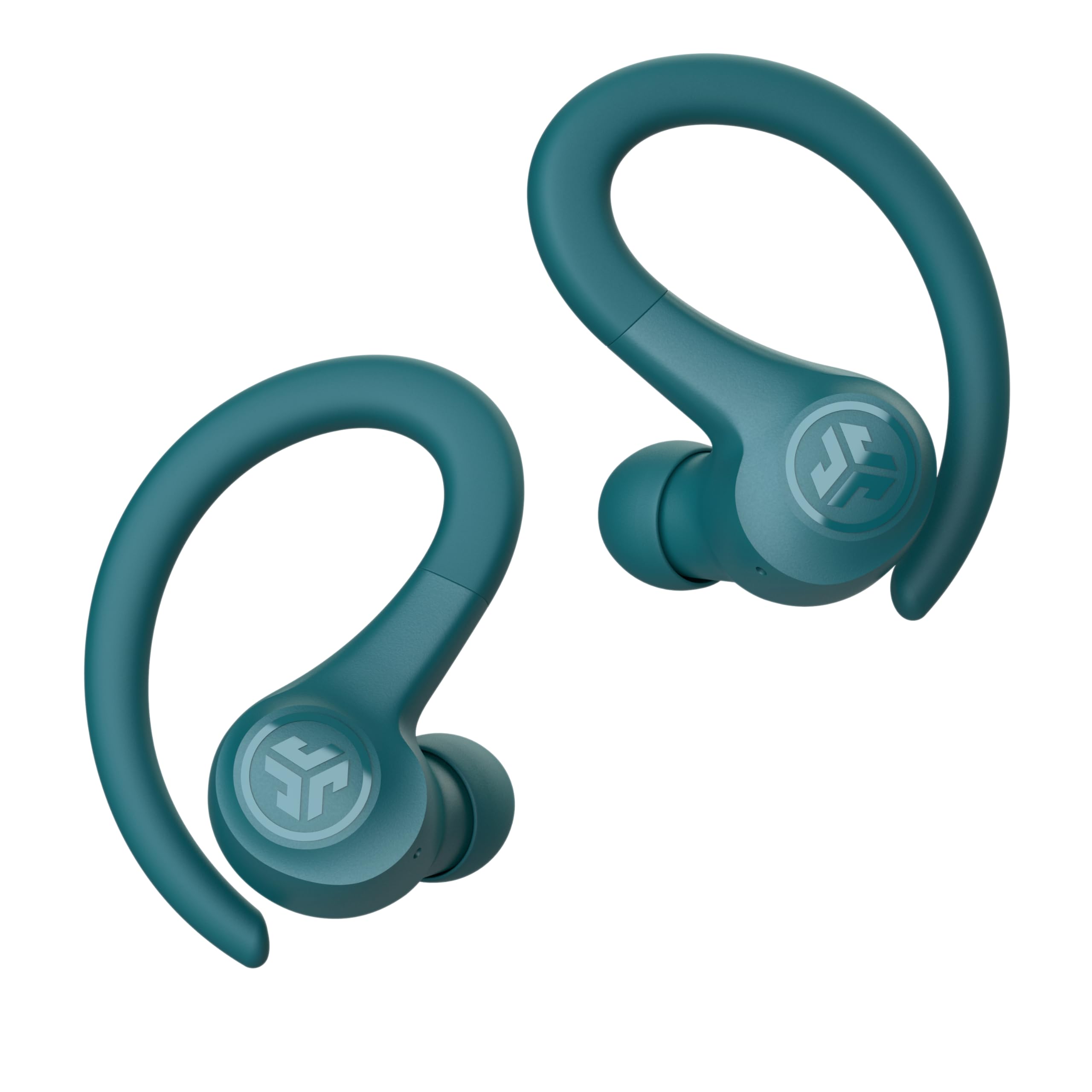 JLab auriculares en uso durante carrera con ajuste estable