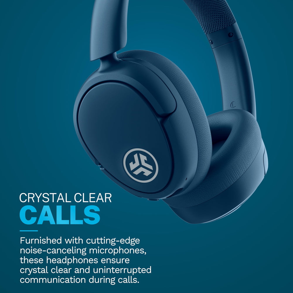 JLab JBuds Lux ANC etiqueta Limited Edition Navy resaltando acabado exclusivo y estilo