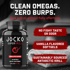 Jocko Fuel cápsulas en mano para comparar tamaño y facilidad de tragar