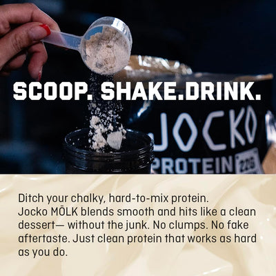jocko fuel etiqueta nutricional en primer plano para información clara