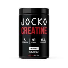 Jocko Fuel envase frontal mostrando la etiqueta y beneficio de pureza