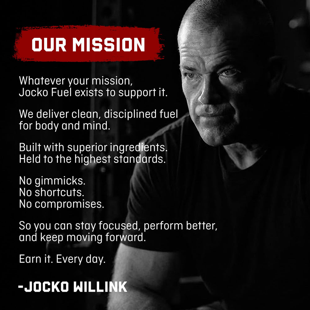 Jocko Fuel enfoque en lista de ingredientes mostrando las tres formas de magnesio