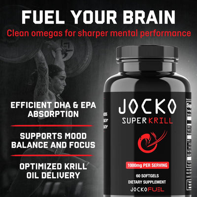 Jocko Fuel primer plano del softgel mostrando textura y pureza