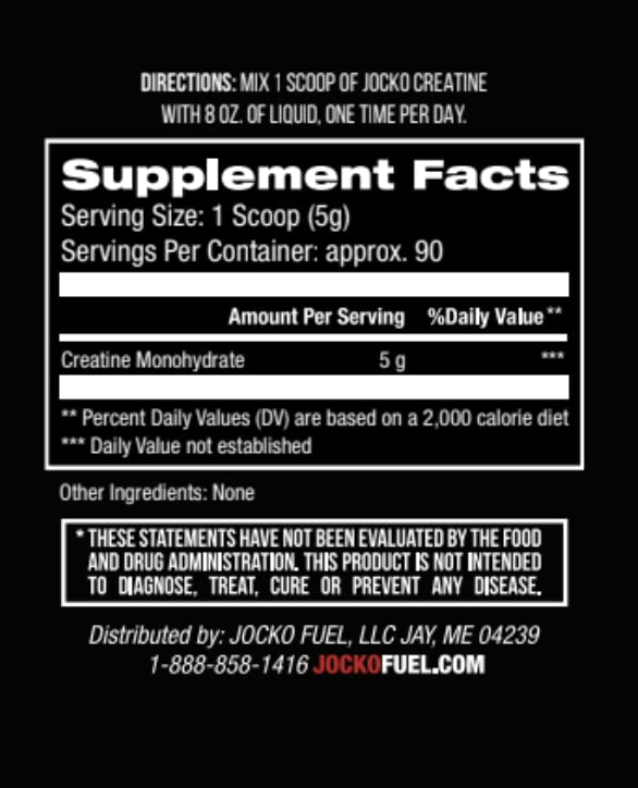Jocko Fuel textura fina del polvo que mejora la disolución