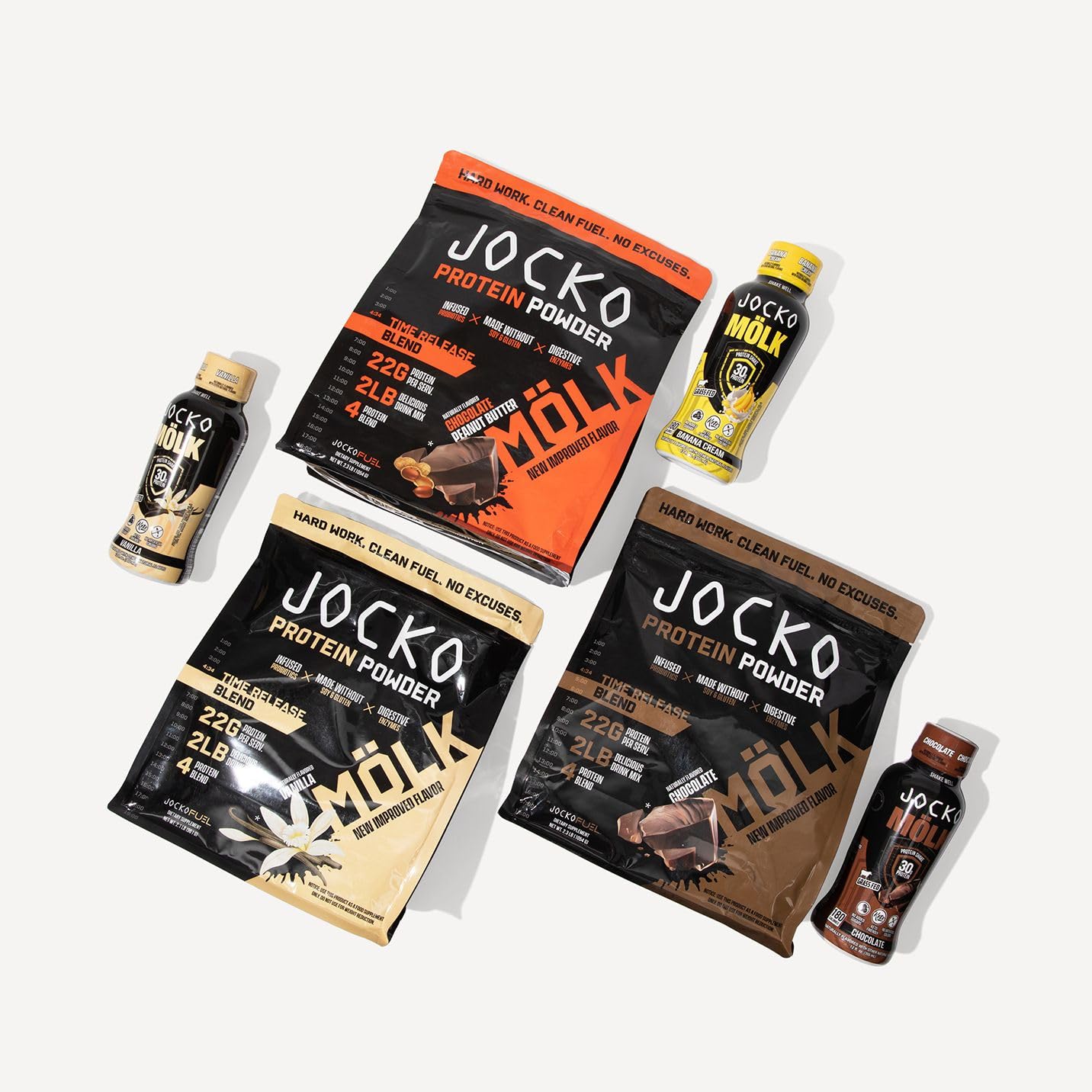 Jocko Mölk pack de 12 unidades ideal para almacenamiento y conveniencia