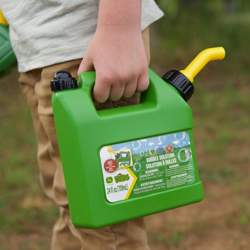 John Deere envase de recarga de burbujas para largas sesiones de juego