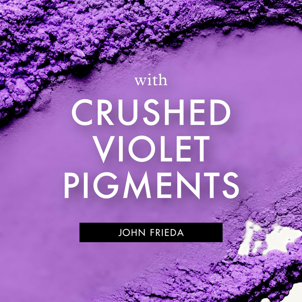 John Frieda comparación antes y después mostrando reducción de amarillos