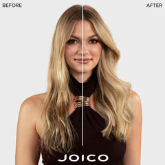 Joico textura cremosa de la espuma mostrando limpieza suave y brillo