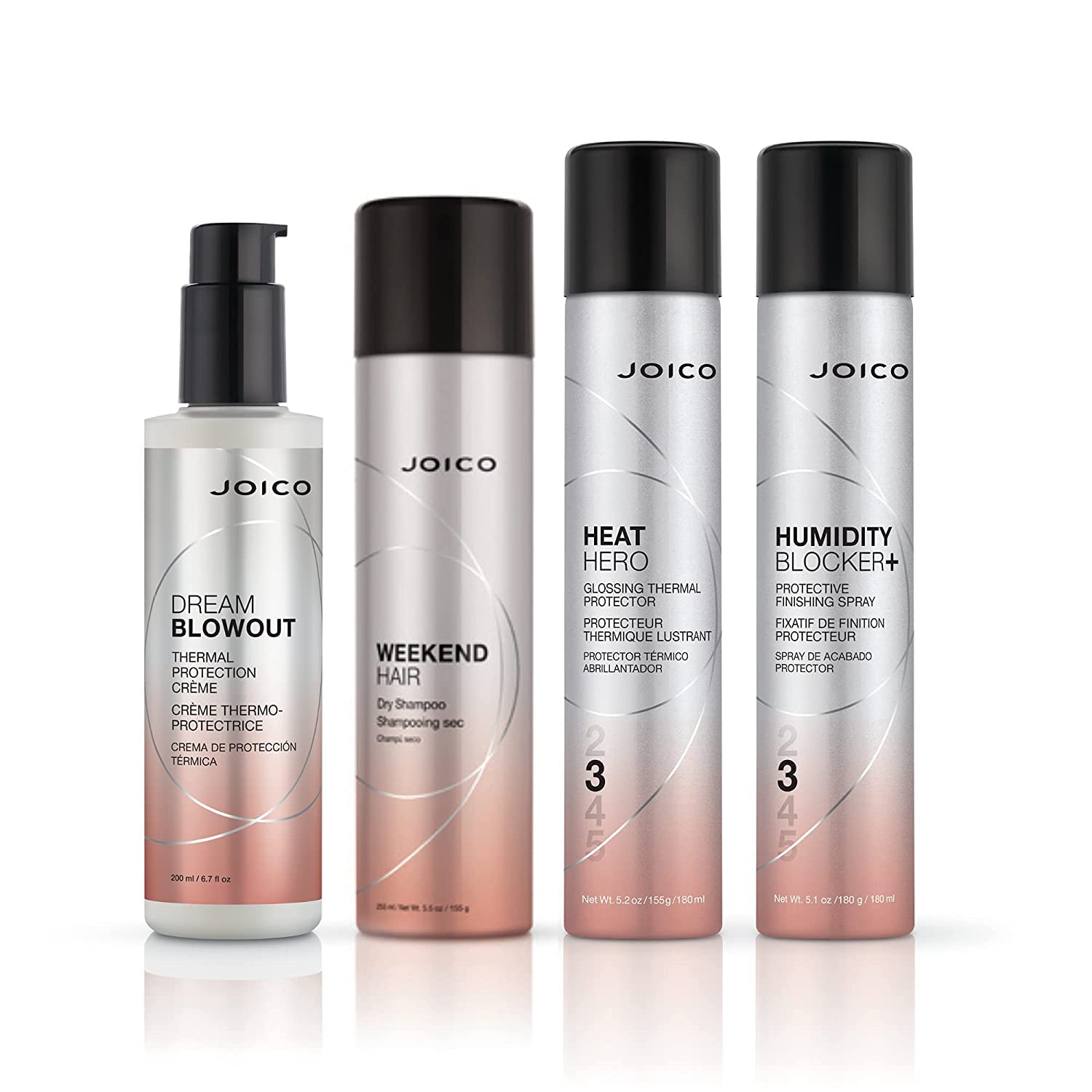 Joico Dream Blowout brillo del cabello tras aplicación y peinado