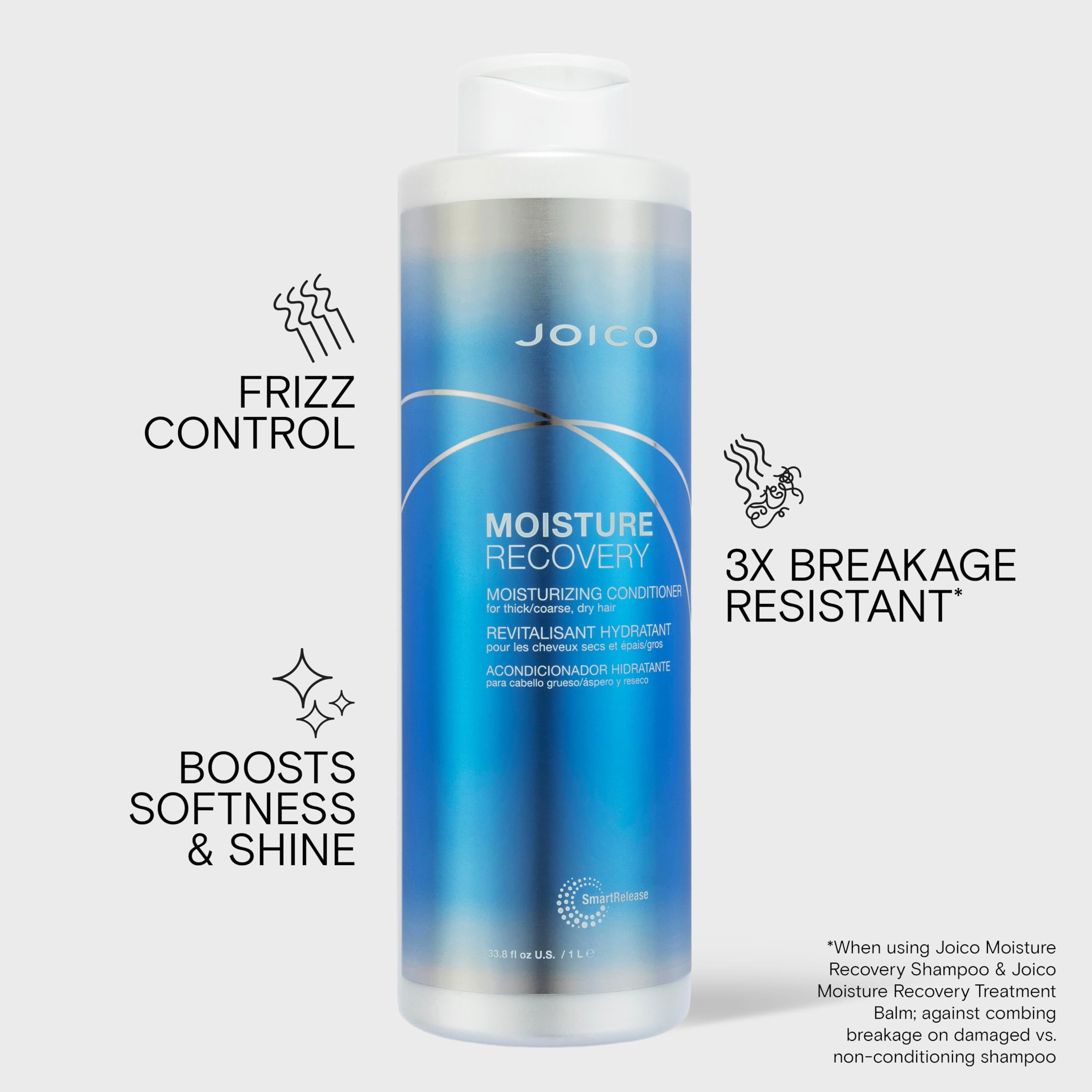 Aplicación de Joico en cabello grueso, reduce enredos y suaviza