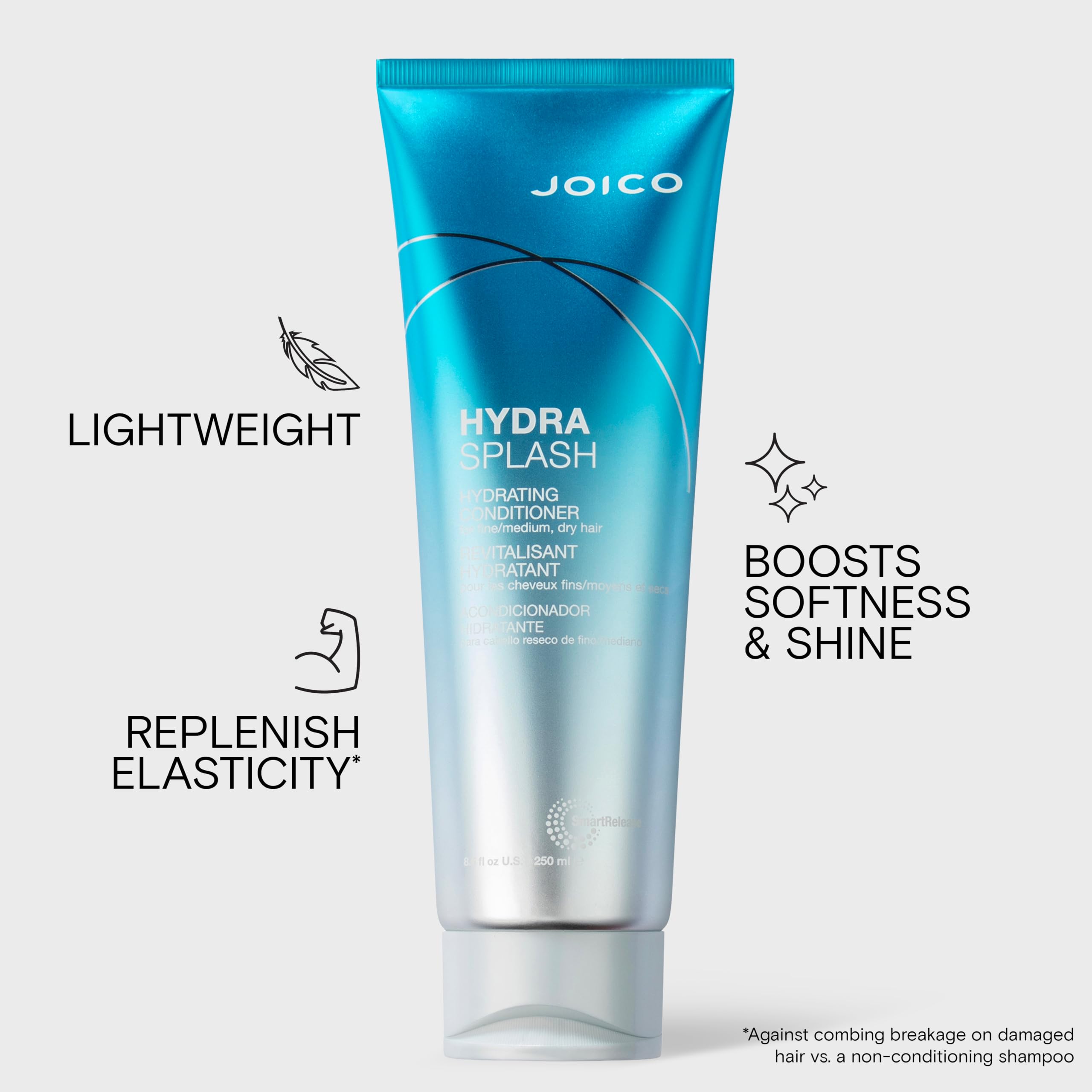Joico etiqueta con ingredientes resalta agua de coco y algas marinas