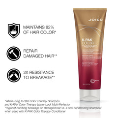 Joico K-PAK acondicionador abierto mostrando textura ligera y suave