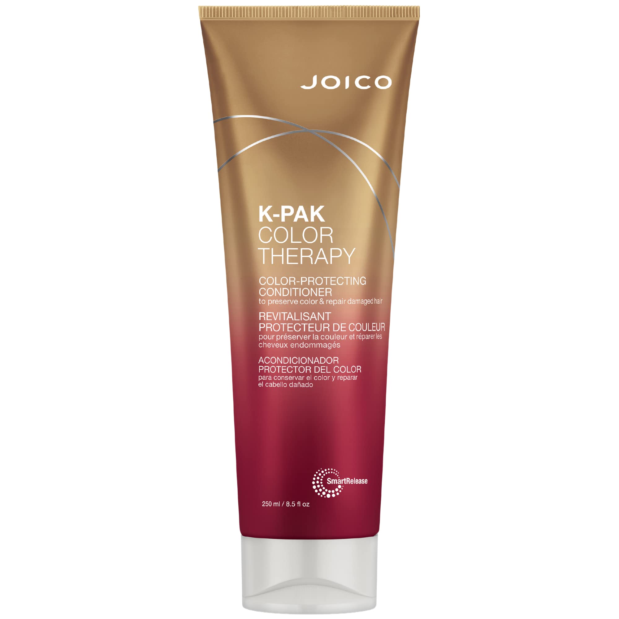 Joico envase frontal del acondicionador mostrando protección del color