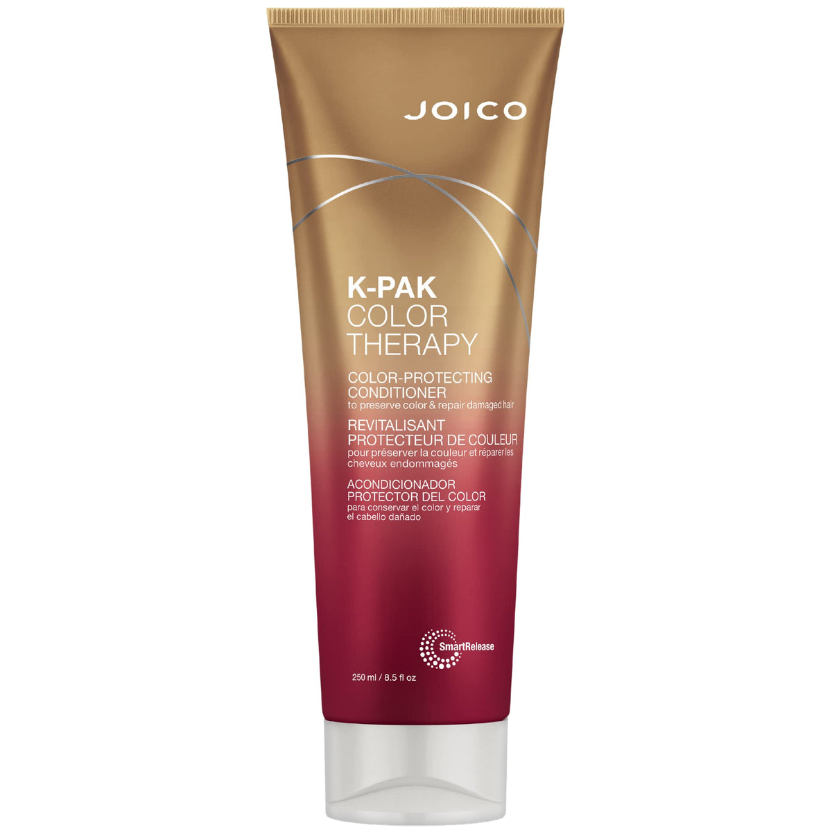 Joico envase frontal del acondicionador mostrando protección del color