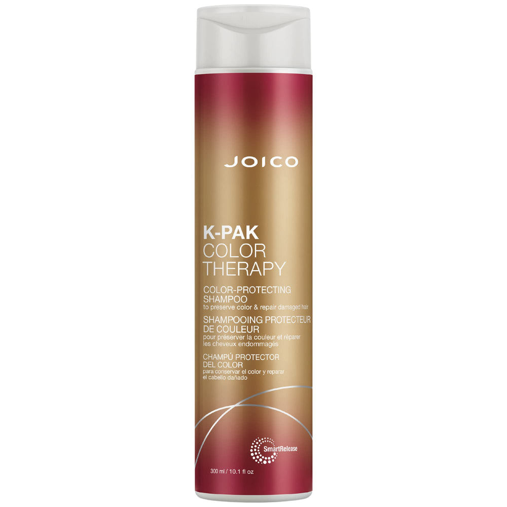 Joico envase frontal del champú mostrando marca y beneficio de protección del color