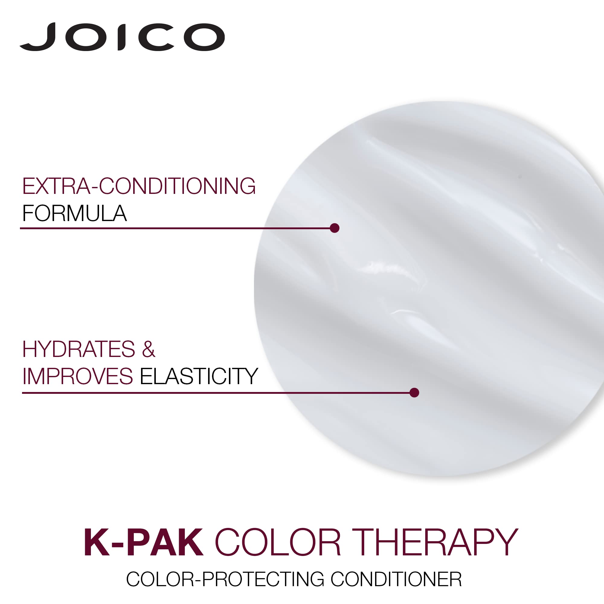 Joico K-PAK champú y acondicionador en ducha ilustrando uso diario