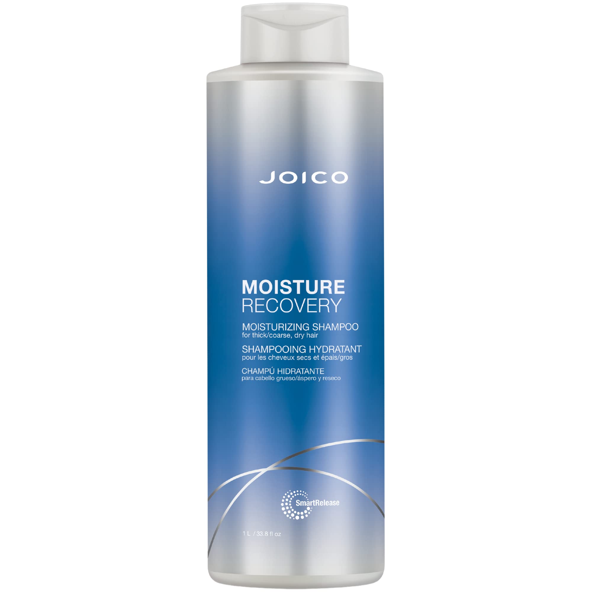 Joico envase frontal de 33.8 Fl Oz mostrando diseño y volumen, hidratación prolongada