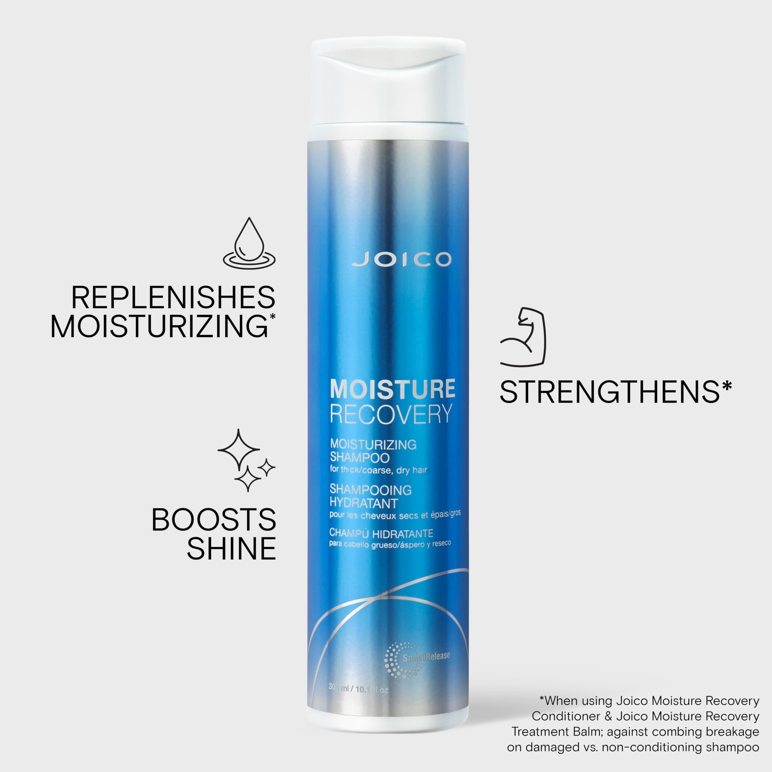Joico textura espumosa en mano, limpieza suave y nutritiva