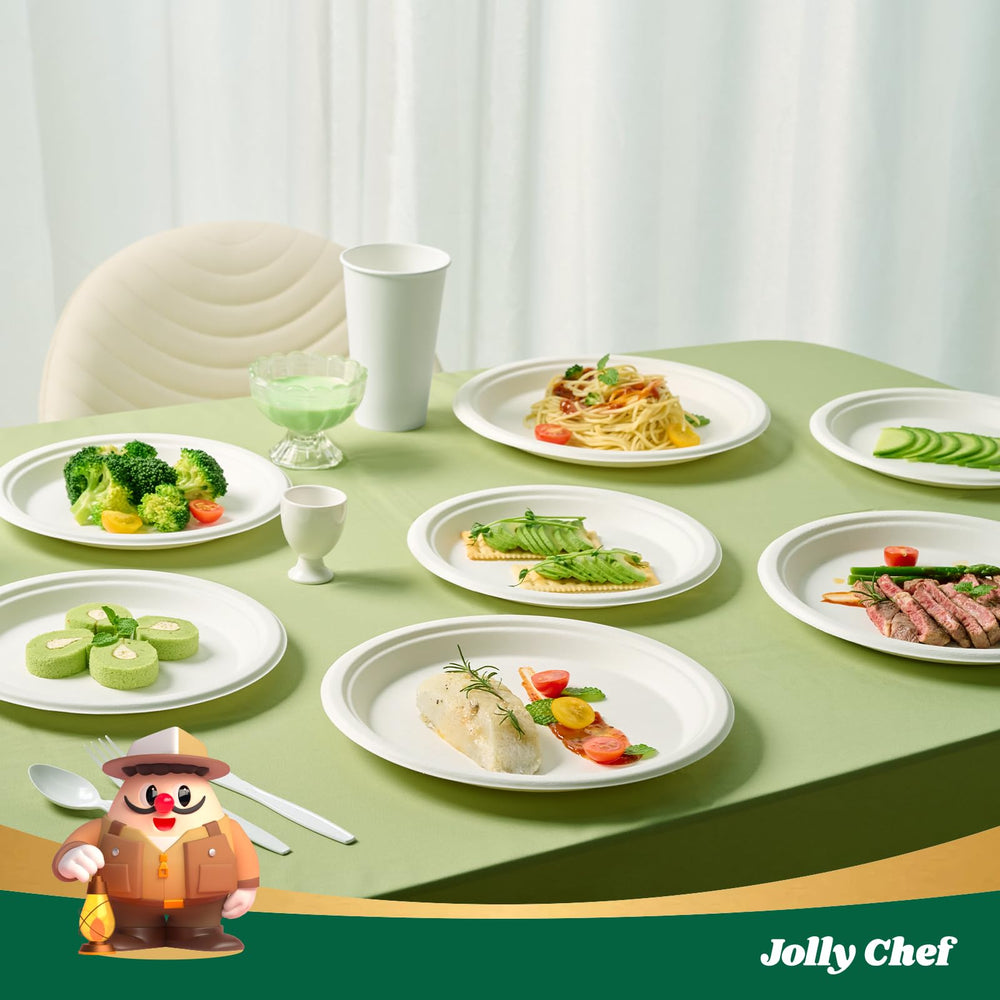 JOLLY CHEF plato en manos para comparar tamaño y facilidad de uso