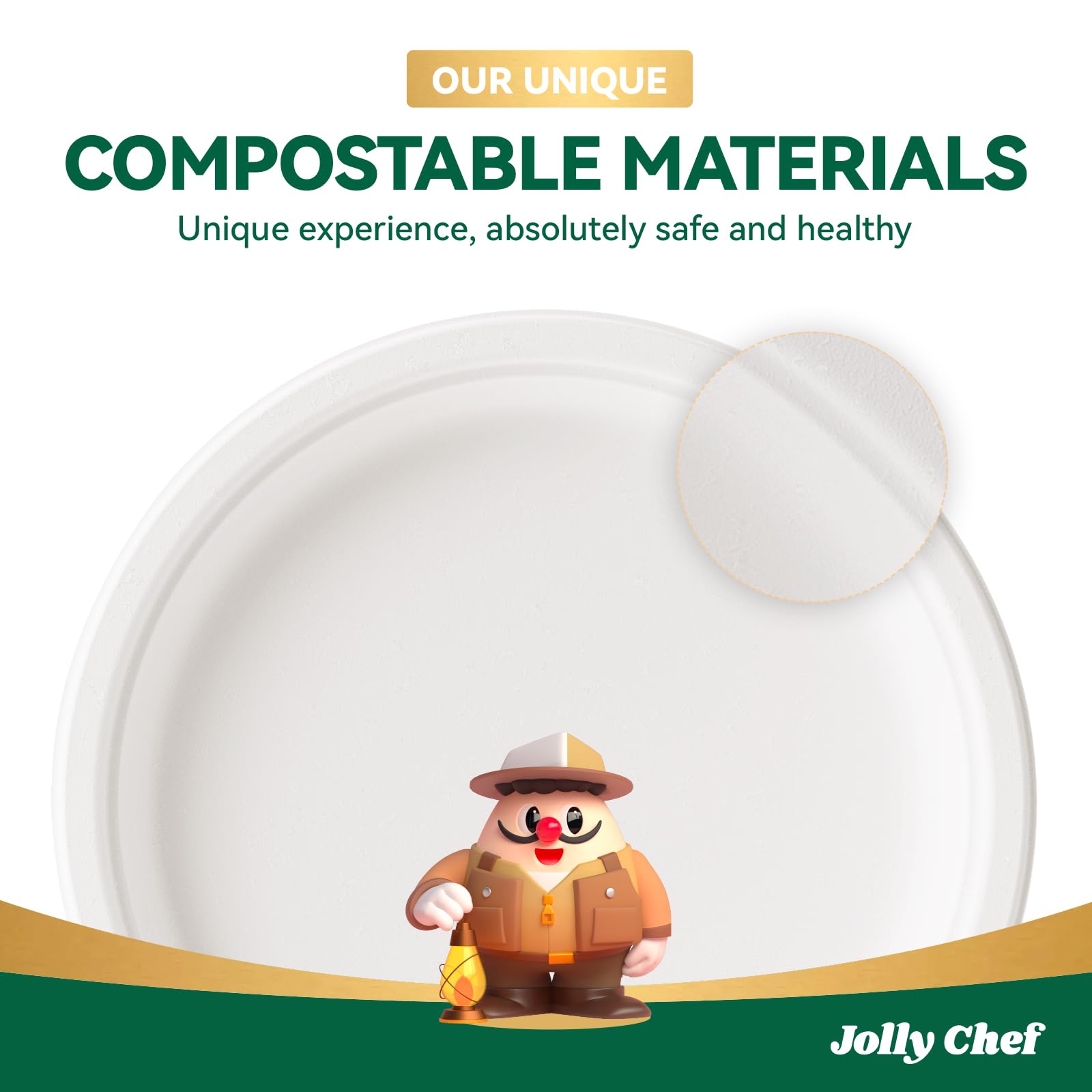 JOLLY CHEF envase sellado de 125 unidades listo para eventos