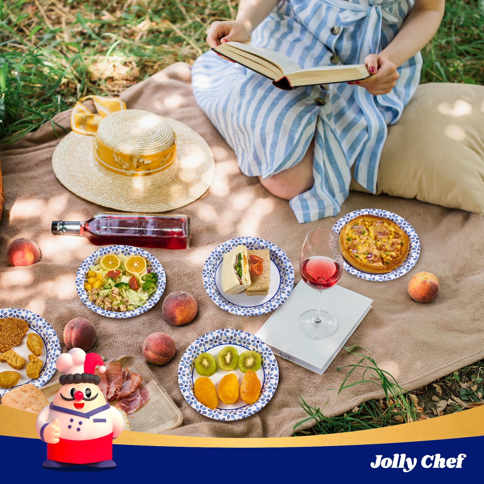 JOLLY CHEF ensalada servida en plato, apto para alimentos fríos