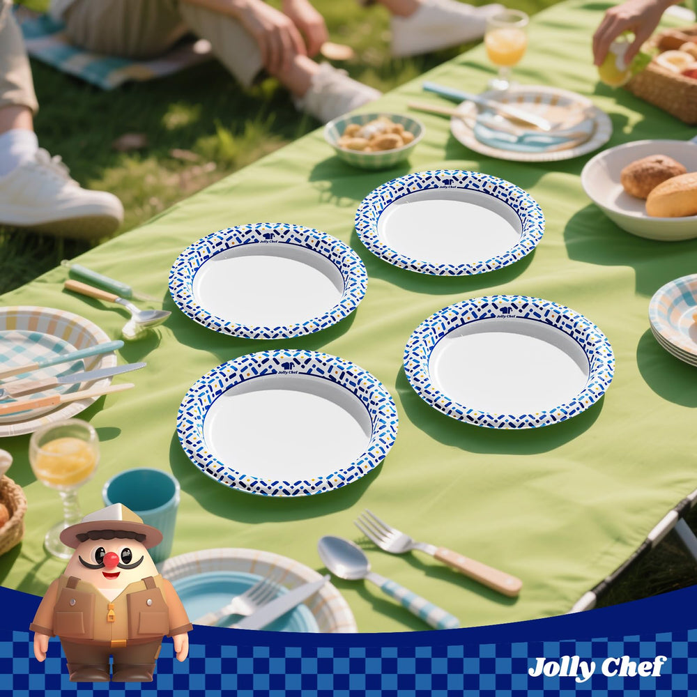 JOLLY CHEF mesa de fiesta con platos mostrando estilo y orden