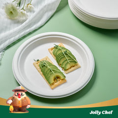 JOLLY CHEF plato con comida caliente mostrando soporte seguro