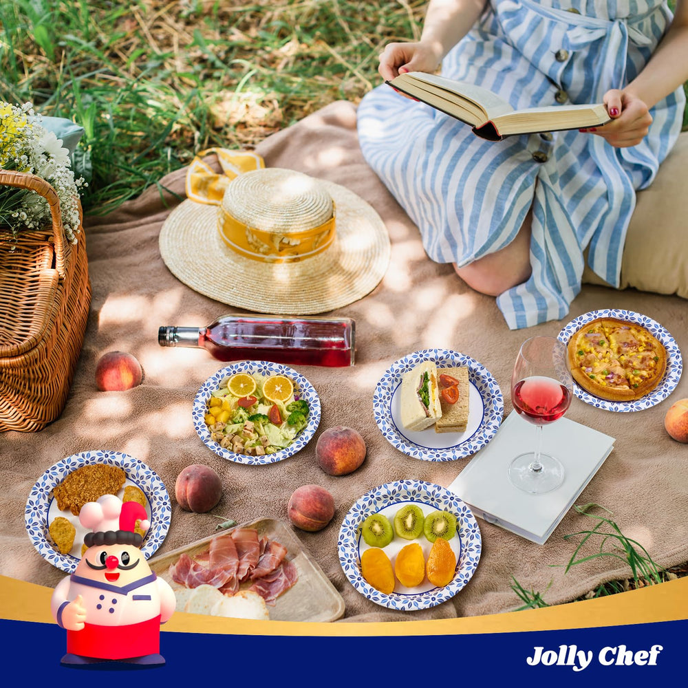 JOLLY CHEF etiqueta con información del producto y uso en microondas
