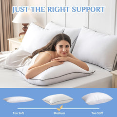 JOLLYVOGUE almohada en cama estilo hotel aporta aspecto ordenado y acogedor