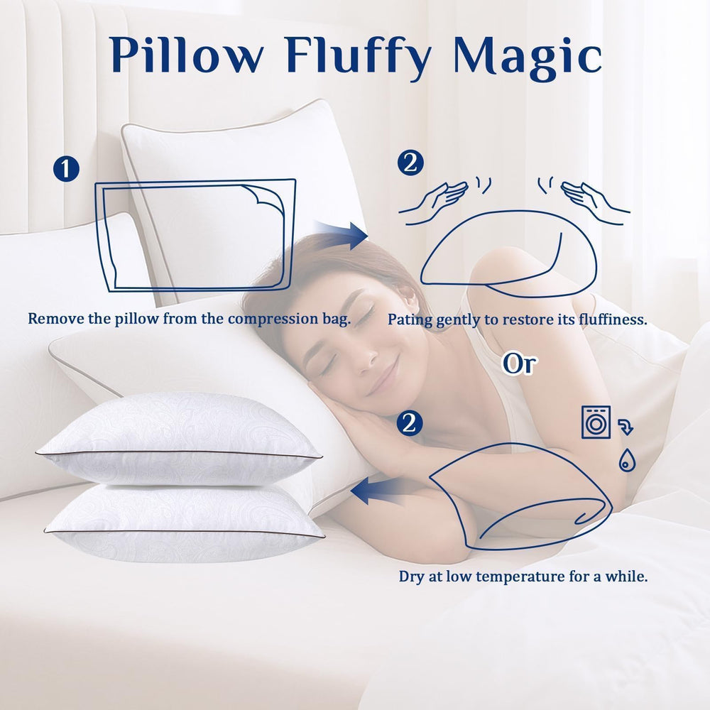 JOLLYVOGUE etiqueta OEKO‑TEX en la almohada que garantiza seguridad textil