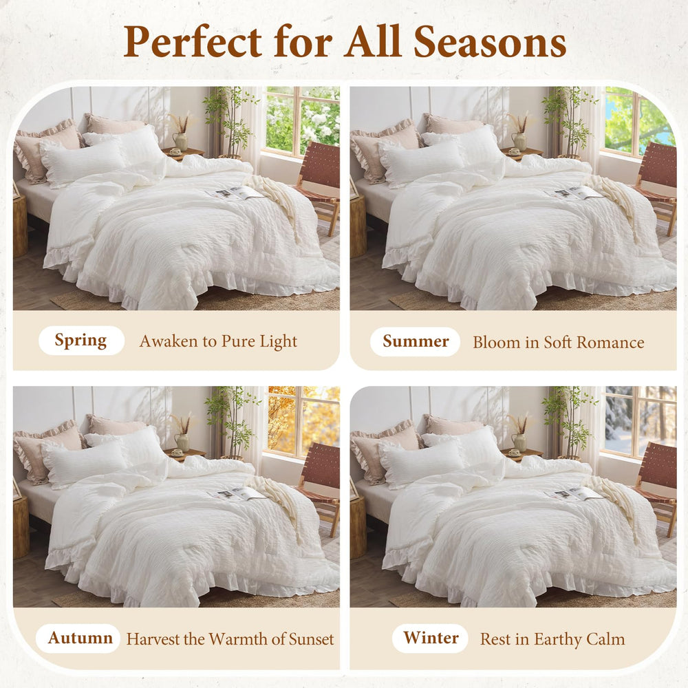 JOLLYVOGUE comforter after tumble-dry restored to fluffy loft for ready-to-use benefit
