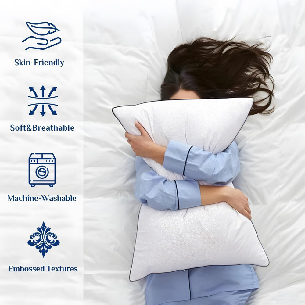 JOLLYVOGUE almohada usada por dormidor boca abajo mostrando adaptabilidad
