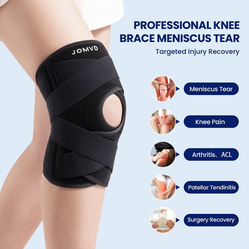 JOMVD close-up of C-shaped patellar gel pad offering targeted guidance