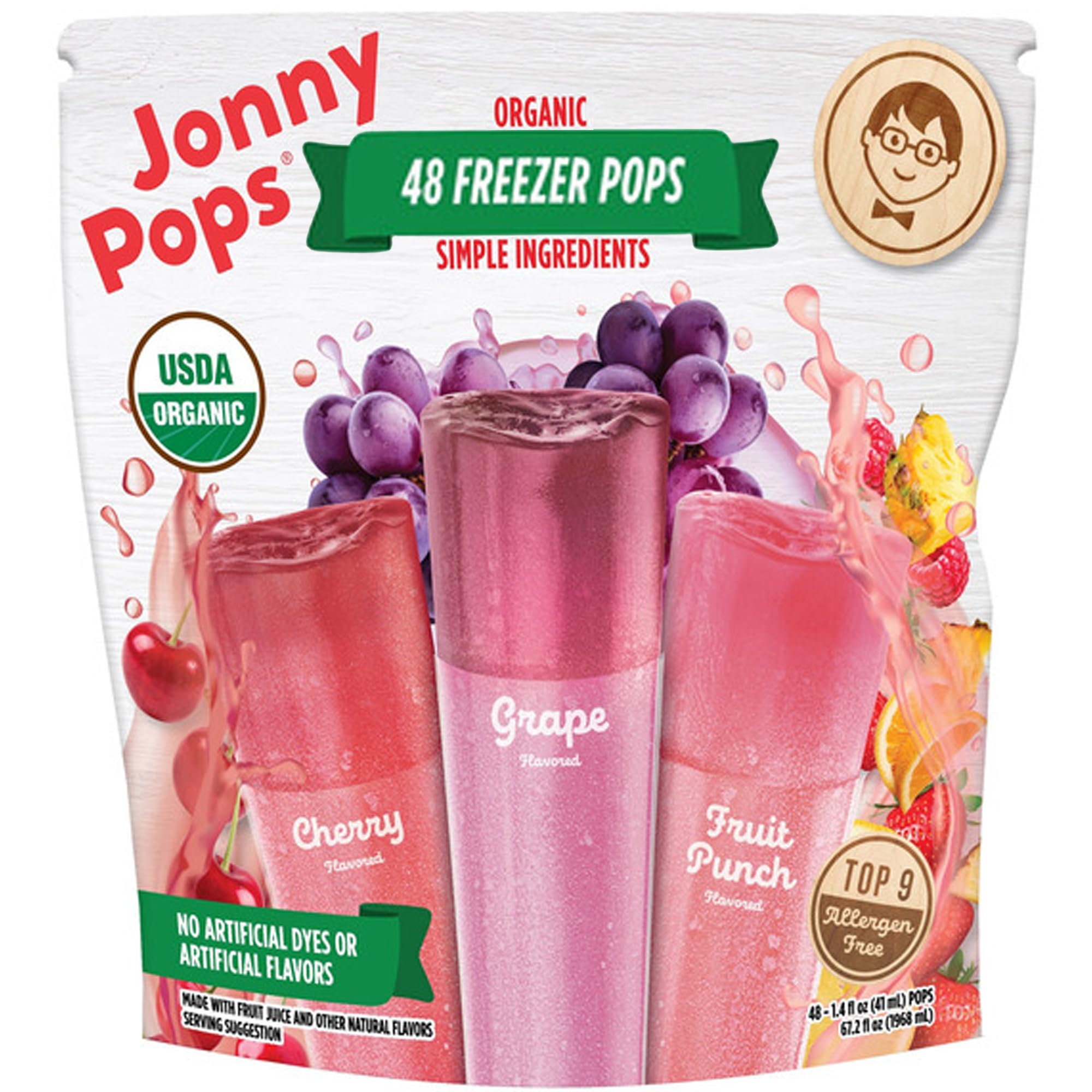 JonnyPops paquete frontal grande mostrando 48 polos, ideal para compartir